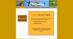 Desktop Screenshot of chegadas.avesdeportugal.info