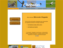 Tablet Screenshot of chegadas.avesdeportugal.info